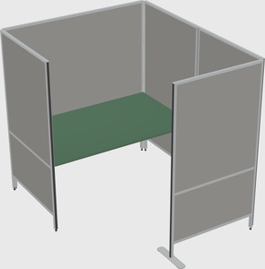 Flexible panel system with privacy
