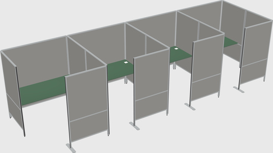 Flexible panel system with privacy