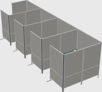 Flexible panel system with privacy