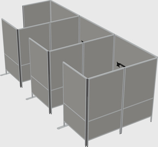 Flexible panel system with privacy