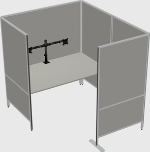Flexible panel system with privacy