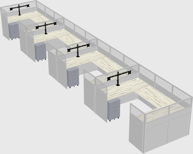 Cabine en u