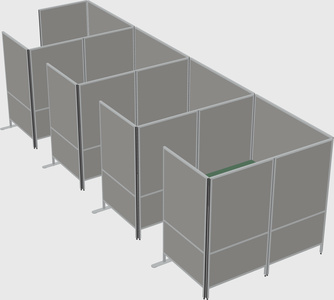 Flexible panel system with privacy