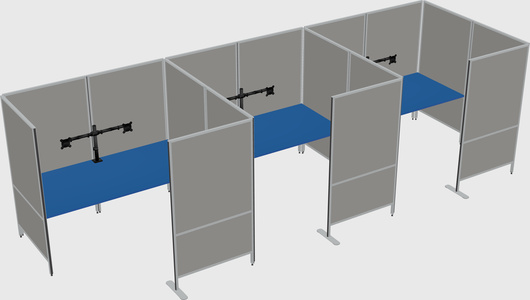 Flexible panel system with privacy