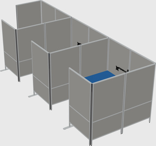 Flexible panel system with privacy