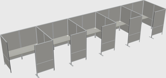 Flexible panel system with privacy