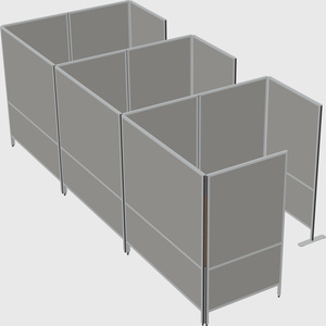 Flexible panel system with privacy