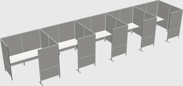 Flexible panel system with privacy