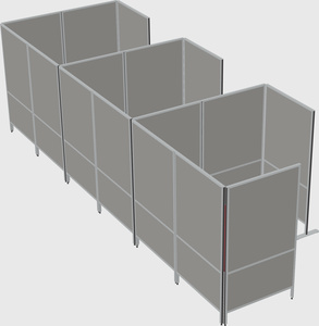 Flexible panel system with privacy