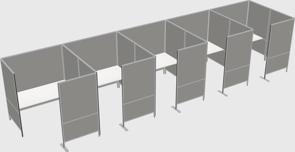Flexible panel system with privacy