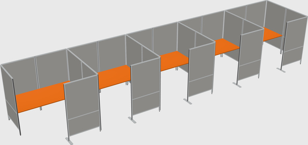 Flexible panel system with privacy