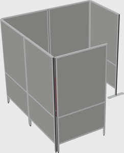 Flexible panel system with privacy