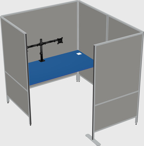 Flexible panel system with privacy