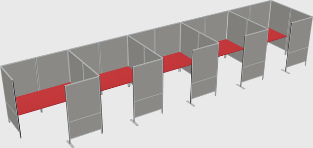 Flexible panel system with privacy