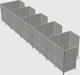 Flexible panel system with privacy