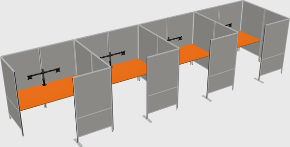 Flexible panel system with privacy