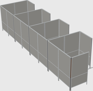 Flexible panel system with privacy