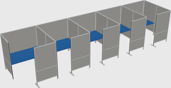 Flexible panel system with privacy