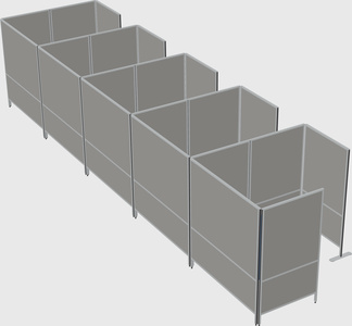 Flexible panel system with privacy