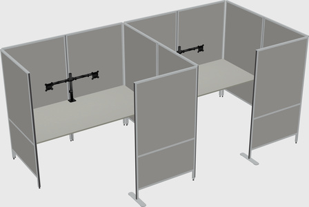 Flexible panel system with privacy