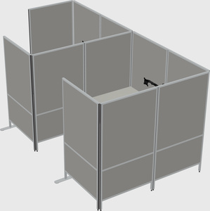 Flexible panel system with privacy