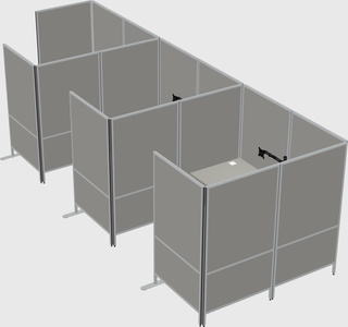 Flexible panel system with privacy