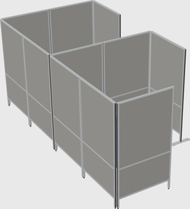 Flexible panel system with privacy