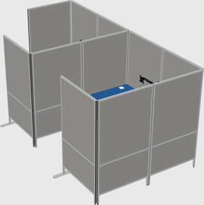 Flexible panel system with privacy