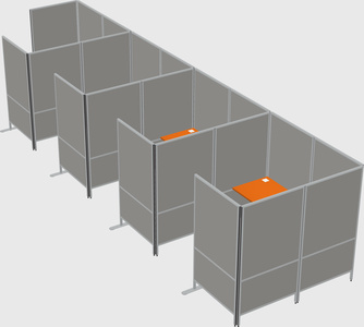 Flexible panel system with privacy