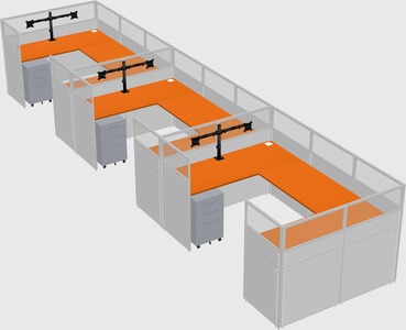 Cabine en u