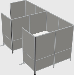 Flexible panel system with privacy