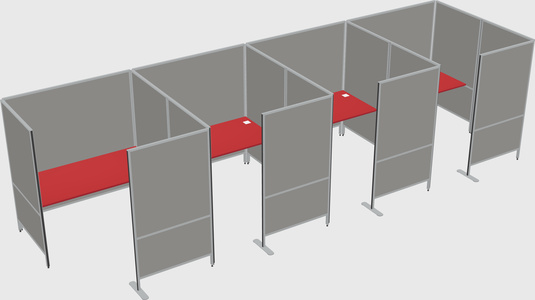 Flexible panel system with privacy