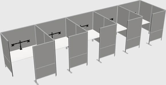 Flexible panel system with privacy