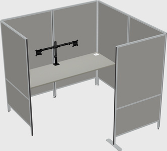 Flexible panel system with privacy