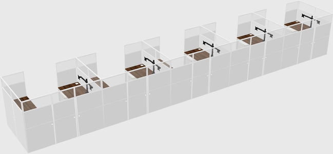 Cabine en u