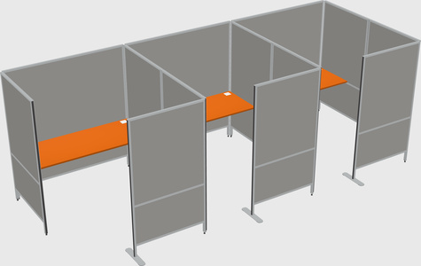 Flexible panel system with privacy