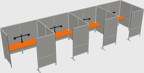 Flexible panel system with privacy