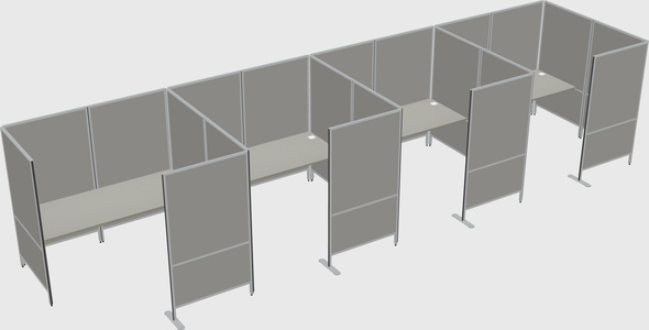 Flexible panel system with privacy