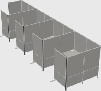 Flexible panel system with privacy