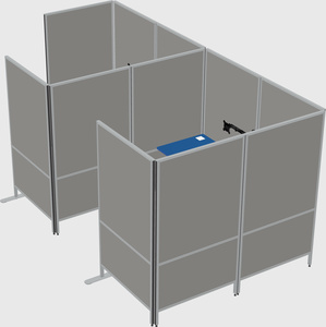 Flexible panel system with privacy