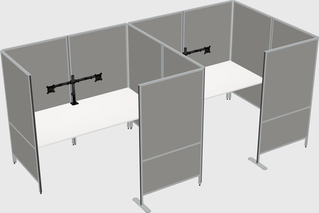 Flexible panel system with privacy