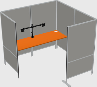 Flexible panel system with privacy