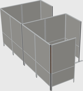 Flexible panel system with privacy