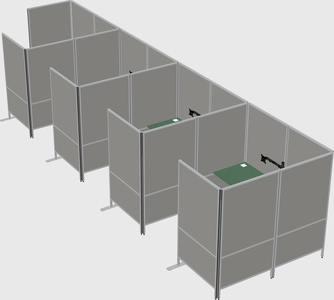 Flexible panel system with privacy