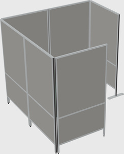 Flexible panel system with privacy