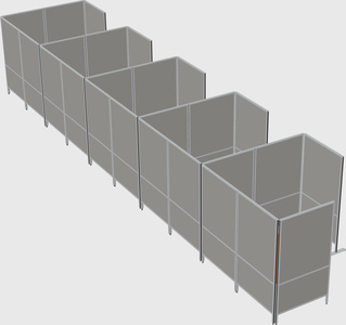 Flexible panel system with privacy