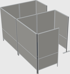 Flexible panel system with privacy