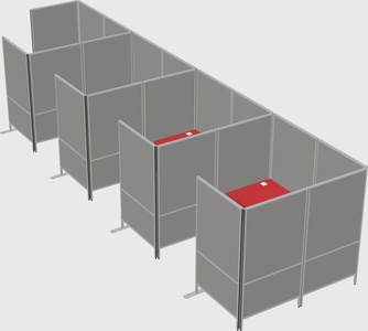 Flexible panel system with privacy