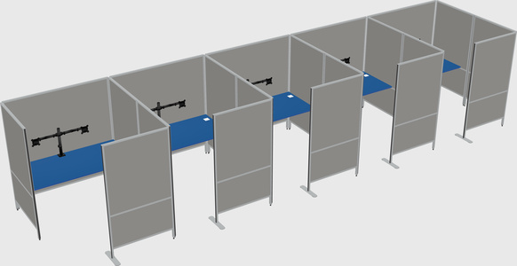 Flexible panel system with privacy