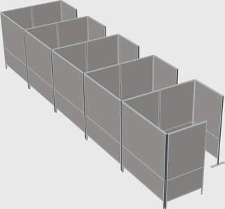 Flexible panel system with privacy